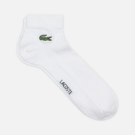 Носки Lacoste Short Sport, цвет белый, размер 43-46 EU