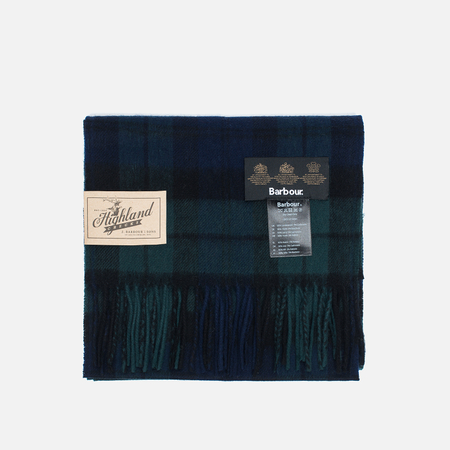 Шарф Barbour New Check Tartan, цвет зелёный
