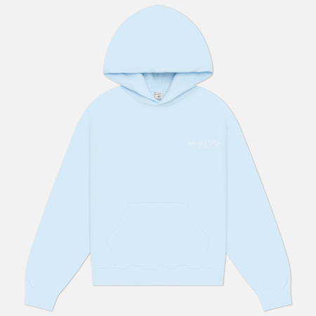 Мужская толстовка Sporty & Rich International Hoodie, цвет голубой, размер XS