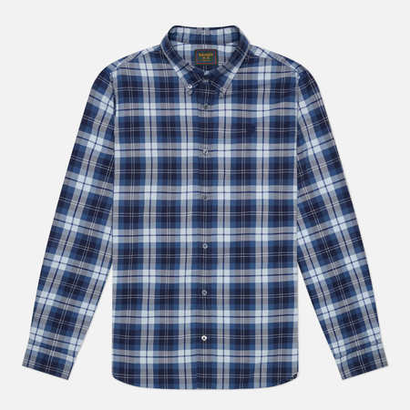 Мужская рубашка Timberland Poplin Check Regular Fit, цвет синий, размер S