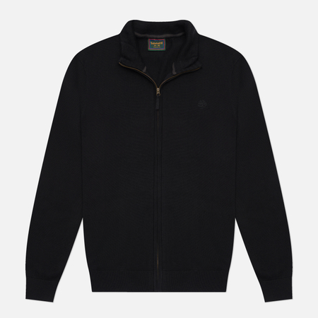 Мужской свитер Timberland Williams River Cotton Full-Zip, цвет чёрный, размер S