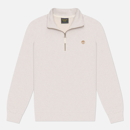 Мужская толстовка Timberland Exeter River Tree Embroidered Logo Quarter-Zip, цвет бежевый, размер S