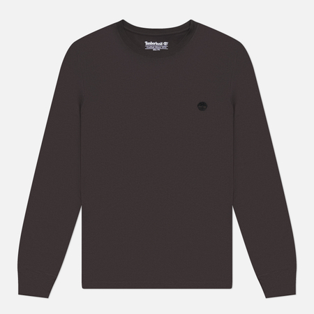 Мужской лонгслив Timberland Exeter River Tree Embroidered Slim, цвет чёрный, размер M