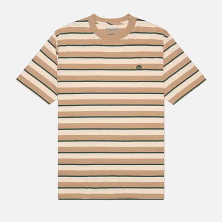 Мужская футболка Timberland Stripe, цвет бежевый, размер XXL