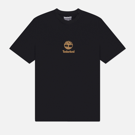 Мужская футболка Timberland Print Stack Logo, цвет чёрный, размер L