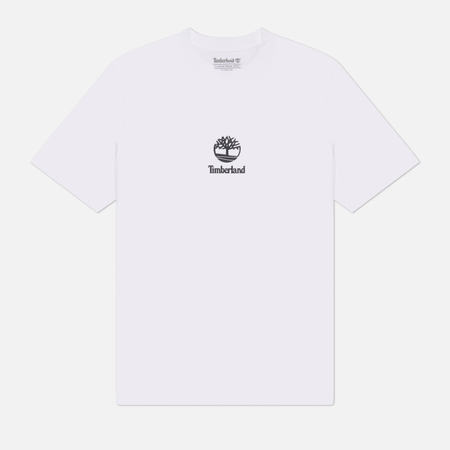 Мужская футболка Timberland Print Stack Logo, цвет белый, размер M