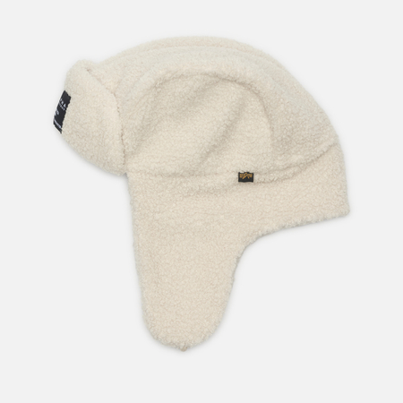 Шапка Alpha Industries Alpha Teddy, цвет белый