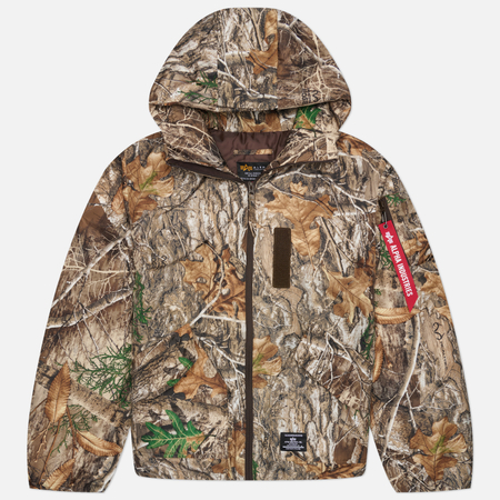 Мужской пуховик Alpha Industries Lee Relaxed Fit Puffer, цвет камуфляжный, размер M