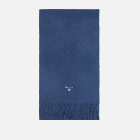 Шарф Barbour Plain Lambswool, цвет синий
