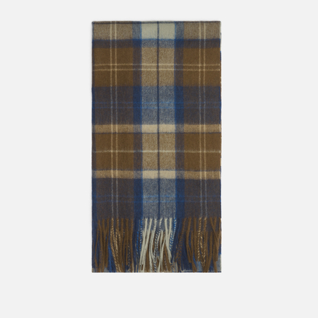 Шарф Barbour Brack Patchwork Tartan, цвет коричневый