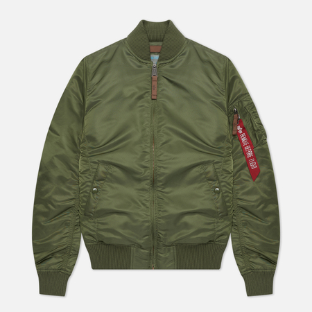 Женская куртка бомбер Alpha Industries MA-1 VF 59, цвет зелёный, размер S
