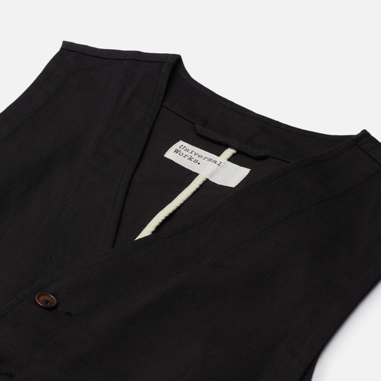 Мужской жилет Universal Works Field Twill Black