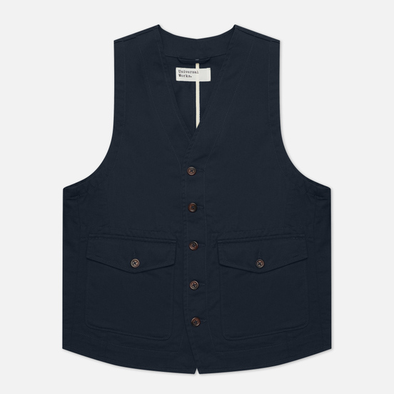 Мужской жилет Universal Works Field Twill Navy