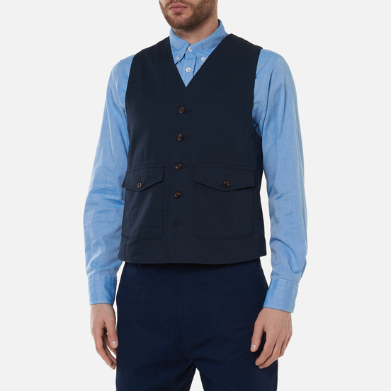 Мужской жилет Universal Works Field Twill Navy