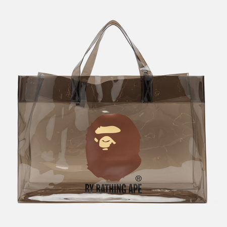 Сумка A Bathing Ape Ape Head Clear, цвет чёрный