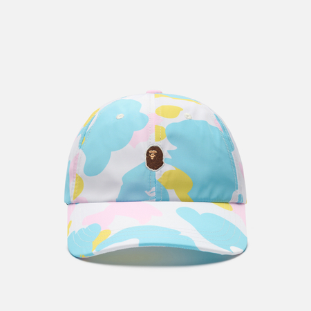 Кепка A Bathing Ape Multi Camo One Point Panel, цвет белый