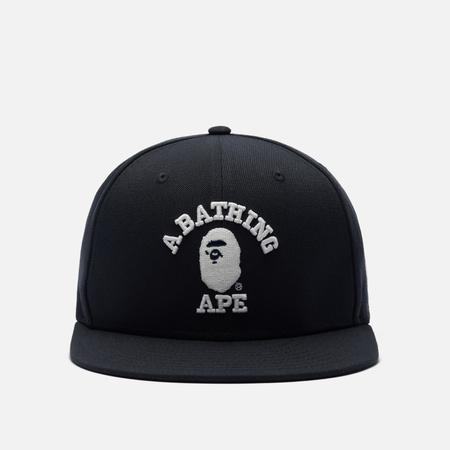 Кепка A Bathing Ape x New Era Glow In The Dark College 59Fifty, цвет синий