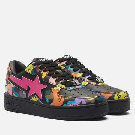 Мужские кроссовки A Bathing Ape BAPE STA Icon #2, цвет чёрный