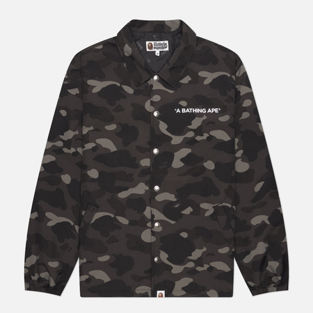 Мужская куртка ветровка A Bathing Ape Color Camo Coach, цвет чёрный