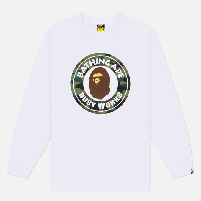 Мужской лонгслив A Bathing Ape 1st Camo Busy Works