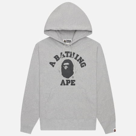 Мужская толстовка A Bathing Ape College Hoodie, цвет серый