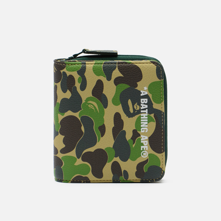 Кошелек A Bathing Ape ABC Camo Mini, цвет зелёный