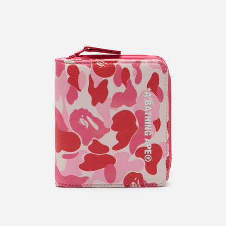 Кошелек A Bathing Ape ABC Camo Mini, цвет розовый