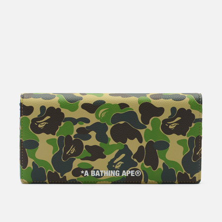 Кошелек A Bathing Ape ABC Camo Long, цвет камуфляжный