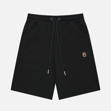 Мужские шорты A Bathing Ape One Point Regular Fit, цвет чёрный