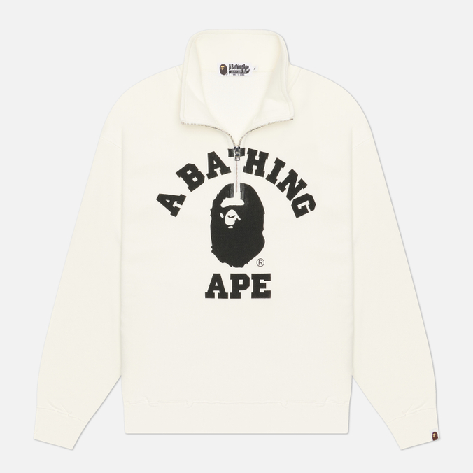 Мужская толстовка A Bathing Ape College Half Zip Relaxed Fit