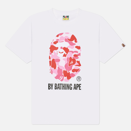 Мужская футболка A Bathing Ape ABC Camo By Bathing Ape, цвет белый