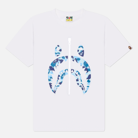 Мужская футболка A Bathing Ape ABC Camo Shark, цвет белый