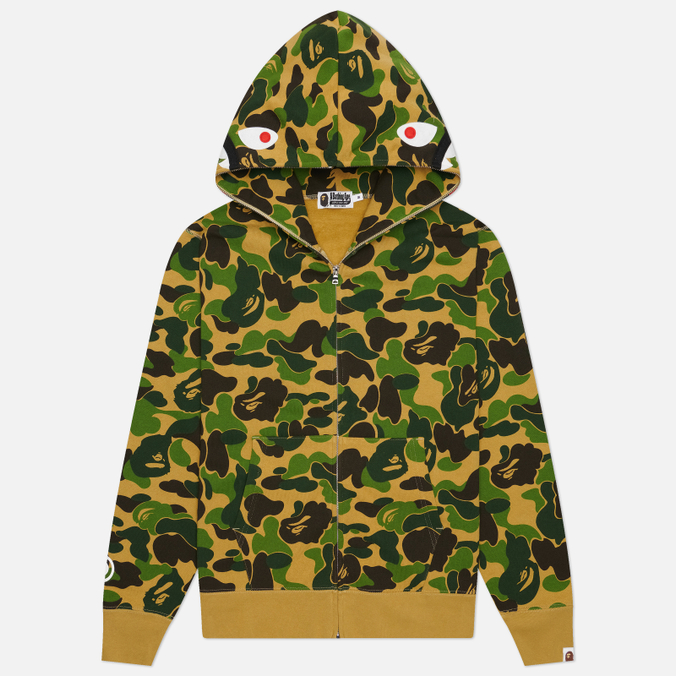 Мужская толстовка A Bathing Ape ABC Camo 2nd Shark Full Zip Hoodie