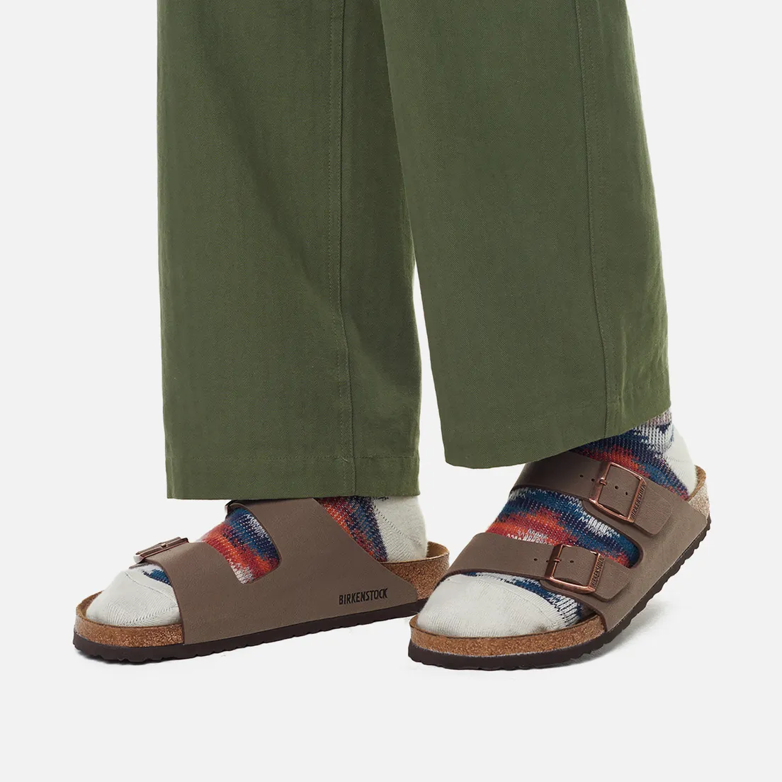 Birkenstock Мужские сандалии Arizona Birko-Flor Nubuck