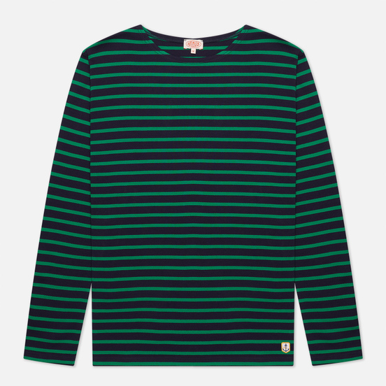 Мужской лонгслив Armor-Lux Heritage Mariniere Houat Navire Navy/Billard Green