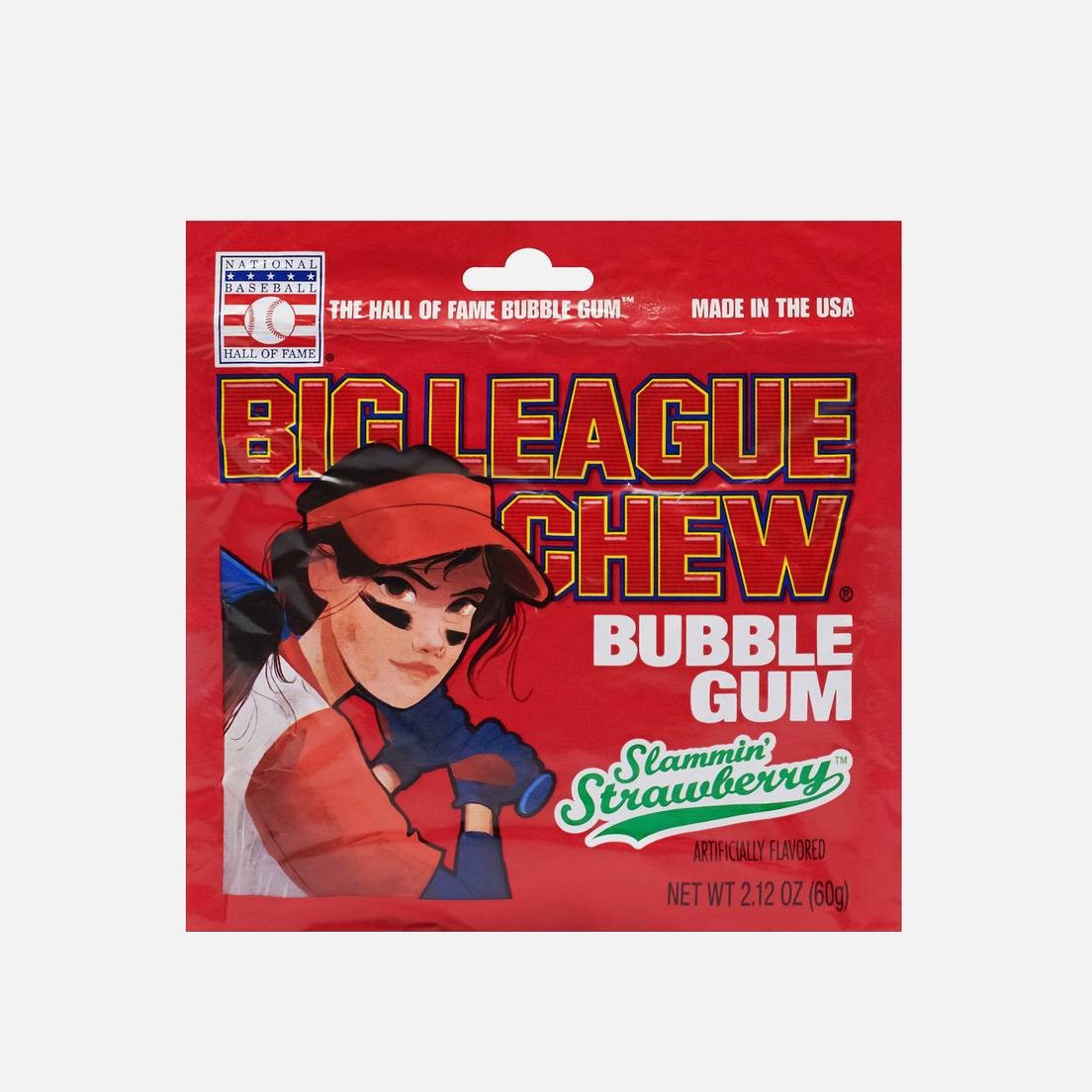 Big League Chew Жевательная резинка Strawberry