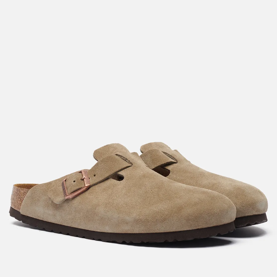 Birkenstock Мужские сандалии Boston Soft Footbed Suede Leather