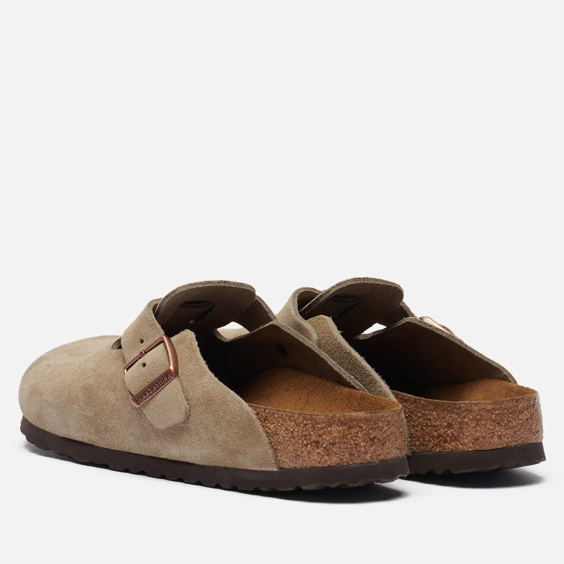 Birkenstock Мужские сандалии Boston Soft Footbed Suede Leather