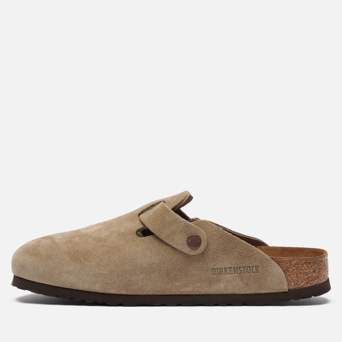 Birkenstock Мужские сандалии Boston Soft Footbed Suede Leather