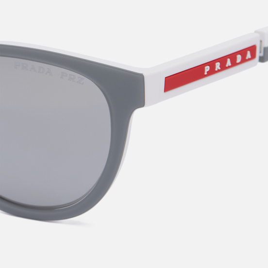 Солнцезащитные очки Prada Linea Rossa 05XS-04S04L-3P Polarized Grey Rubber/White/Polar Grey/Mirror Silver