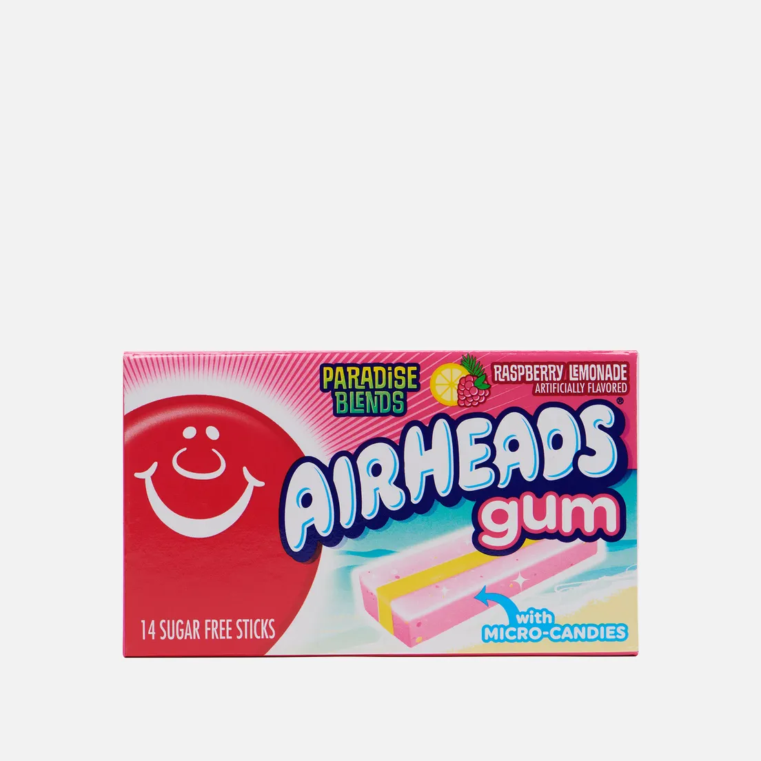 Perfetti Van Melle Жевательная резинка Air Heads Gum Raspberry Lemonade