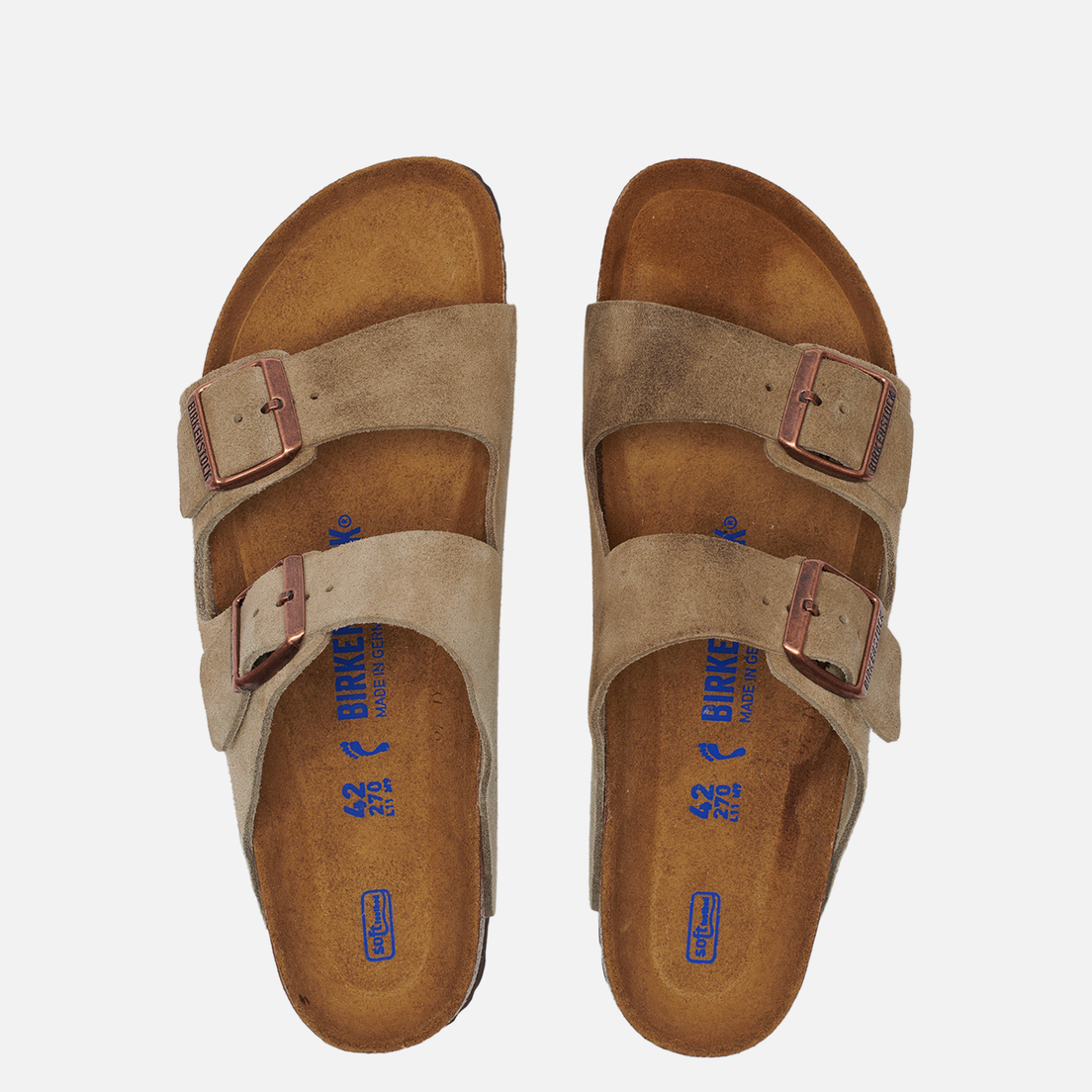 Мужские сандалии Birkenstock Arizona Soft Footbed Suede Leather, 0951303