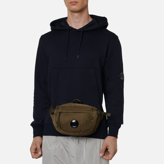 Сумка на пояс C.P. Company Nylon Satin Garment Dyed Ivy Green