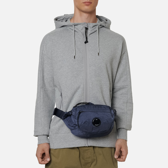 Сумка на пояс C.P. Company Nylon Satin Garment Dyed Ombre Blue