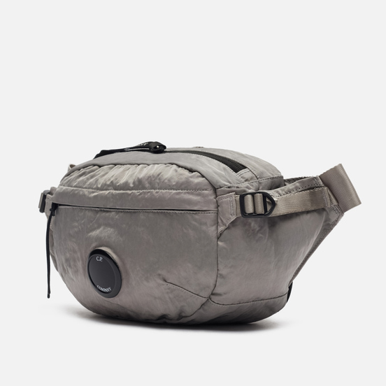 Сумка на пояс C.P. Company Nylon Satin Garment Dyed Quiet Grey
