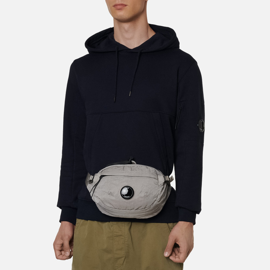 Сумка на пояс C.P. Company Nylon Satin Garment Dyed Quiet Grey