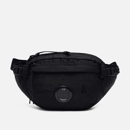 Сумка на пояс C.P. Company Nylon Satin Garment Dyed Black