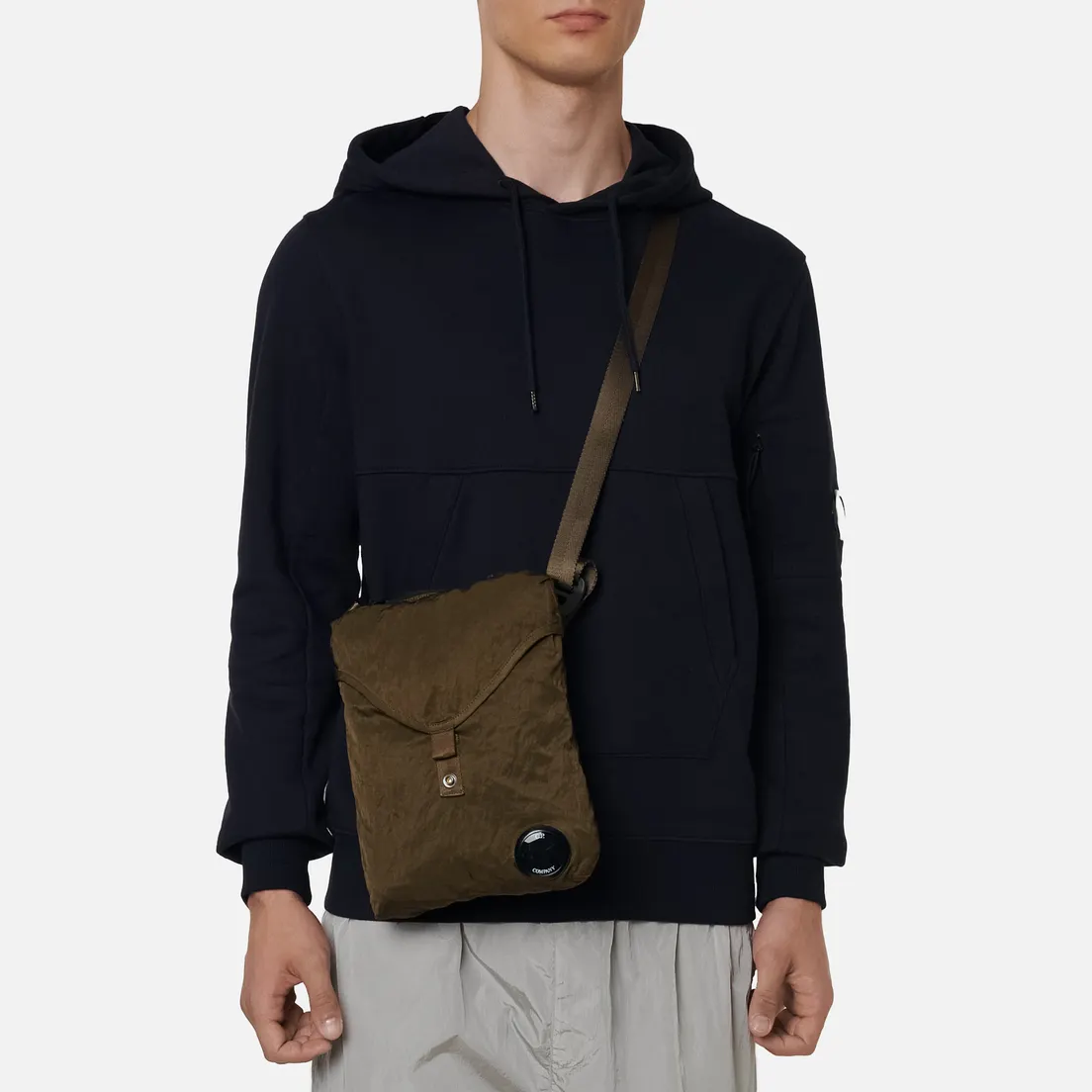 C.P. Company Сумка Nylon Satin Garment Dyed Shoulder Mini