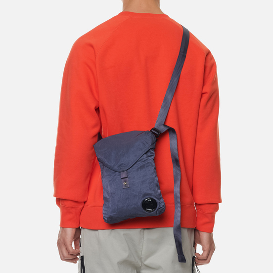 Сумка C.P. Company Nylon Satin Garment Dyed Shoulder Mini Ombre Blue