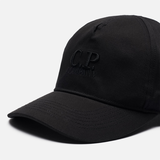 Кепка C.P. Company Gabardine Baseball Classic Logo Black